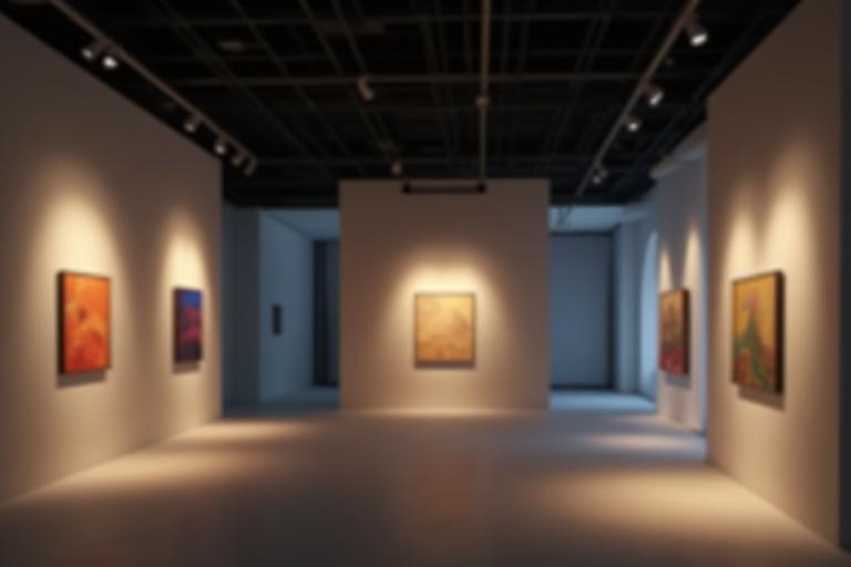 전시 공간 조명 사진