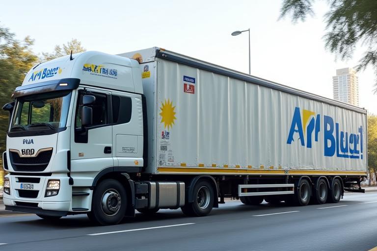 작품 운송 트럭 이미지